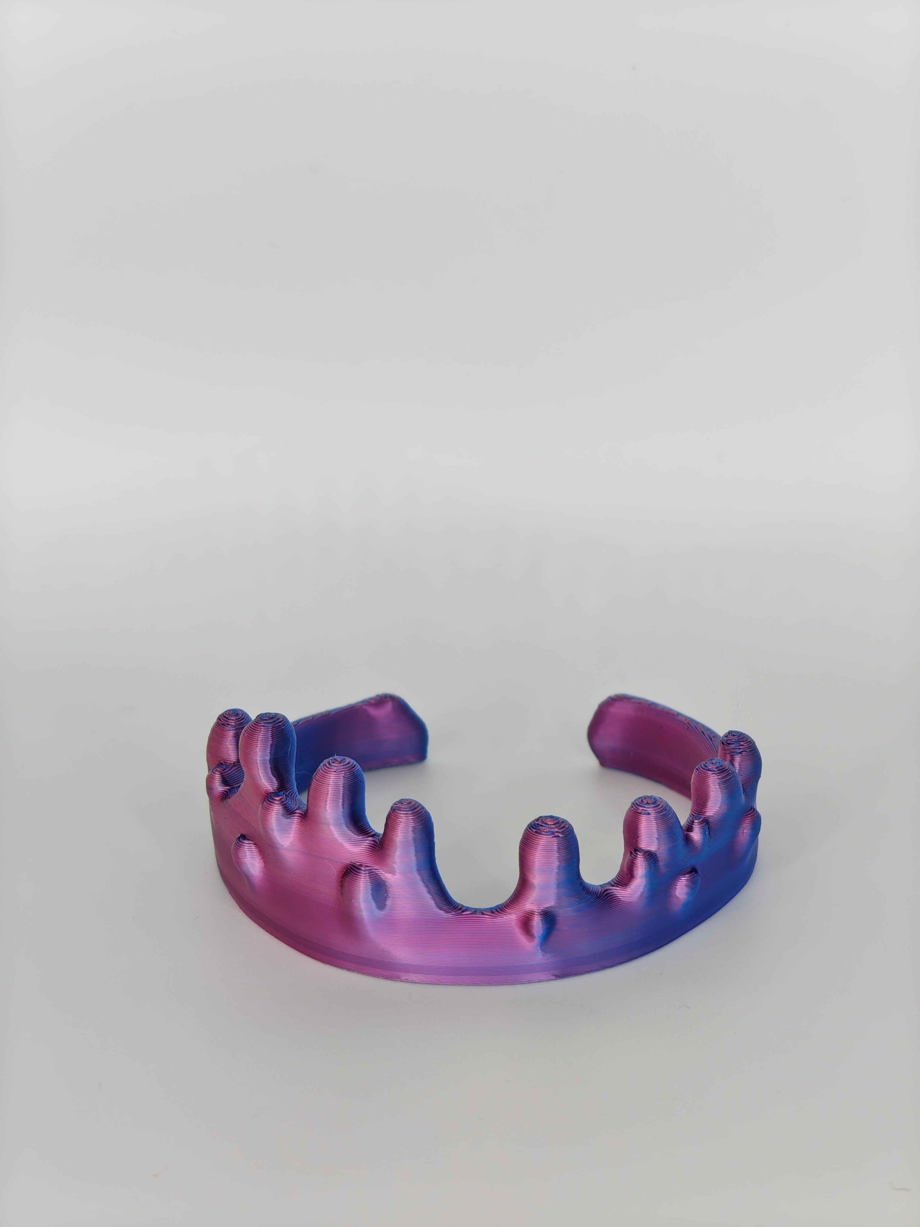 Dripping Bracelet Duo Pink & Blue Silk