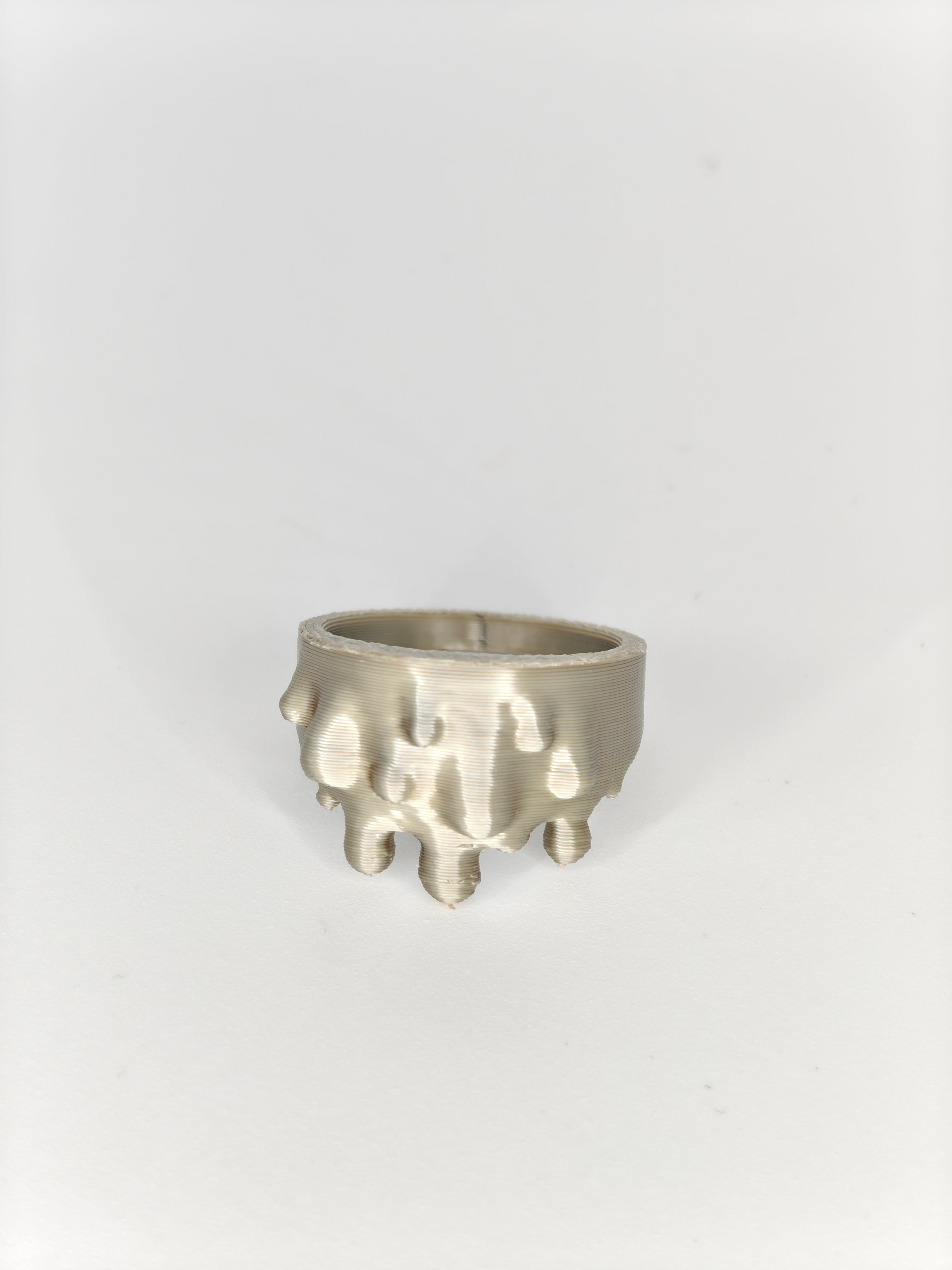 Dripping Ring Silk Khaki Recycled